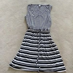 Kelly Renee Black & White Sleeveless Dress